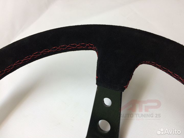 Руль OMP Style - с выносом - 350мм (замша/строчка)