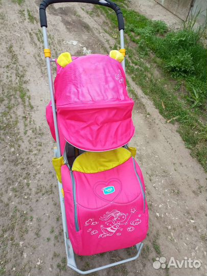 Детские санки коляска ника