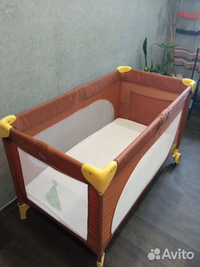 Детская кровать манеж с матрасом