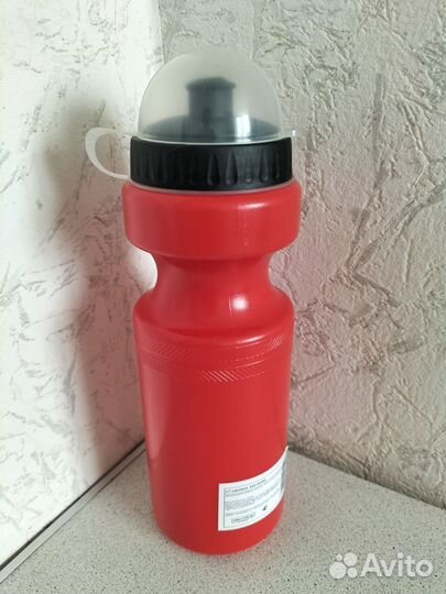 Бутылка велосипедная, красная 750 мл