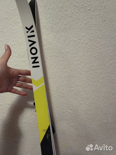 Комплект лыжи, палки, ботинки