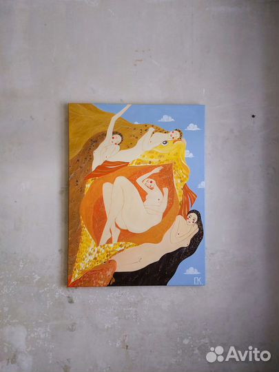 Картина на холсте акрил 60х80