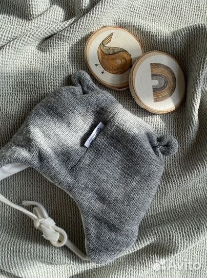 Шапка зимняя для новорожденных