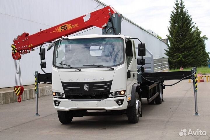 Бортовой грузовик КАМАЗ Компас 12 с КМУ FG, 2024