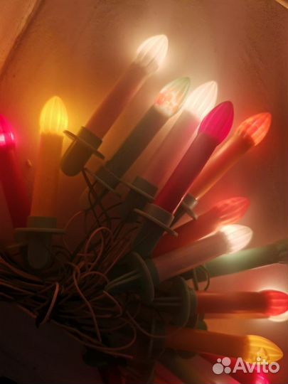 Гирлянда на елку»свечи»ссср