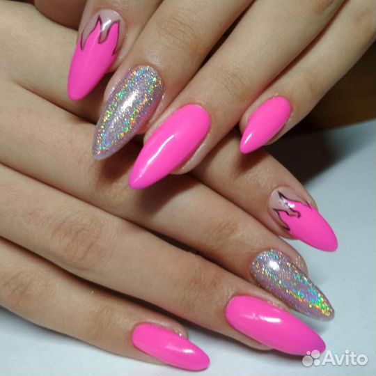 Маникюр, наращивание, покрытие гель - лак