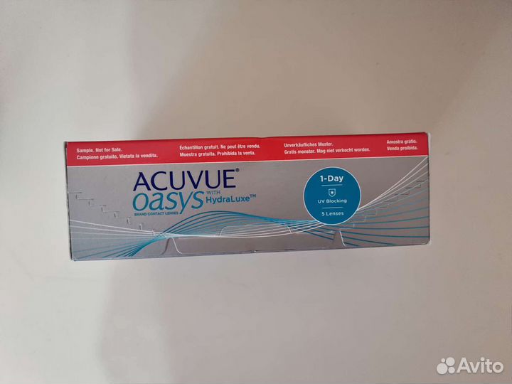 Линзы контактные Аcuvue Оasys однодневные на -1