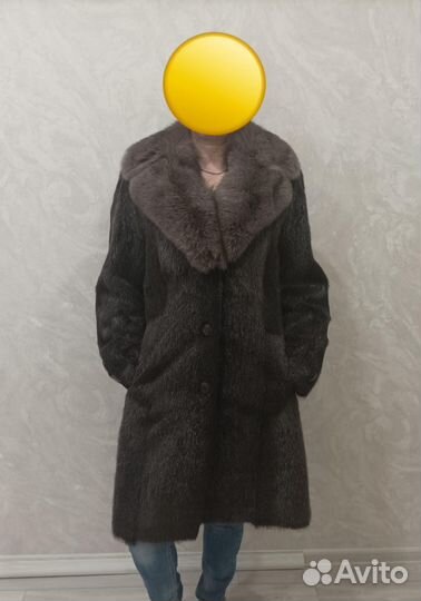 Шуба нутрия натуральная