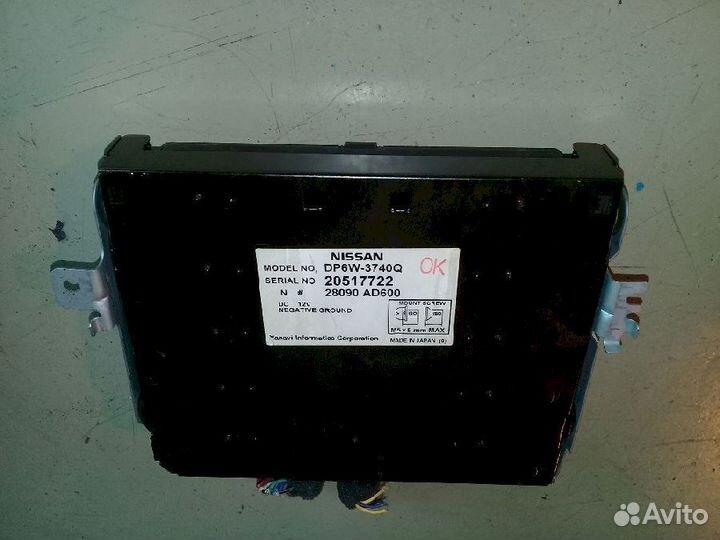 Монитор (дисплей) DP6W-3740Q Nissan Cefiro A33