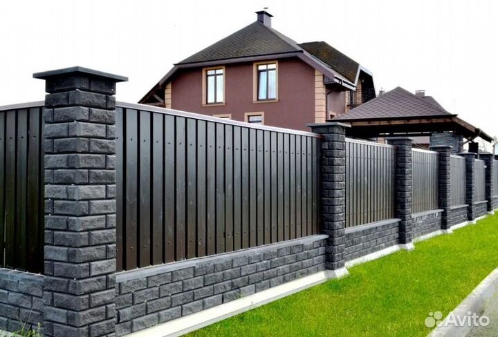 Забор из профнастила качественно качественно