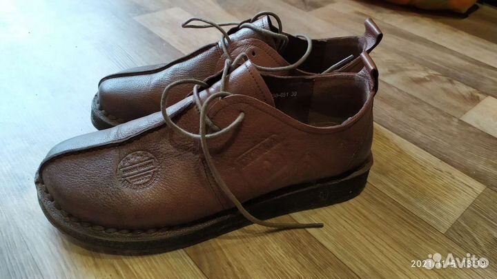 Ботинки кожаные