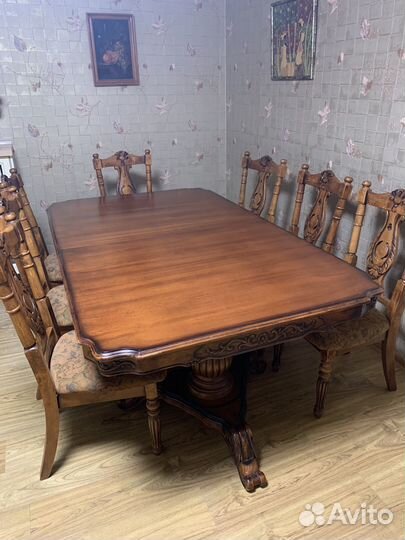 Обеденный стол и 8 стульев яИндонезия