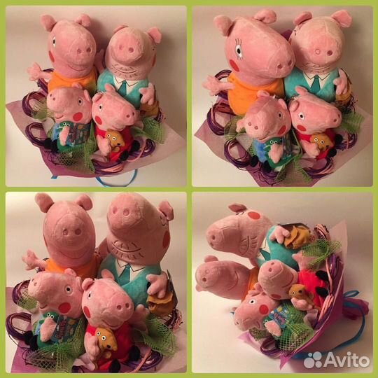 Букет из орехов, игрушек, носков, памперсный торт