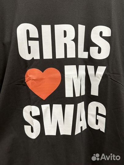 Футболки Girls Love My Swag черные