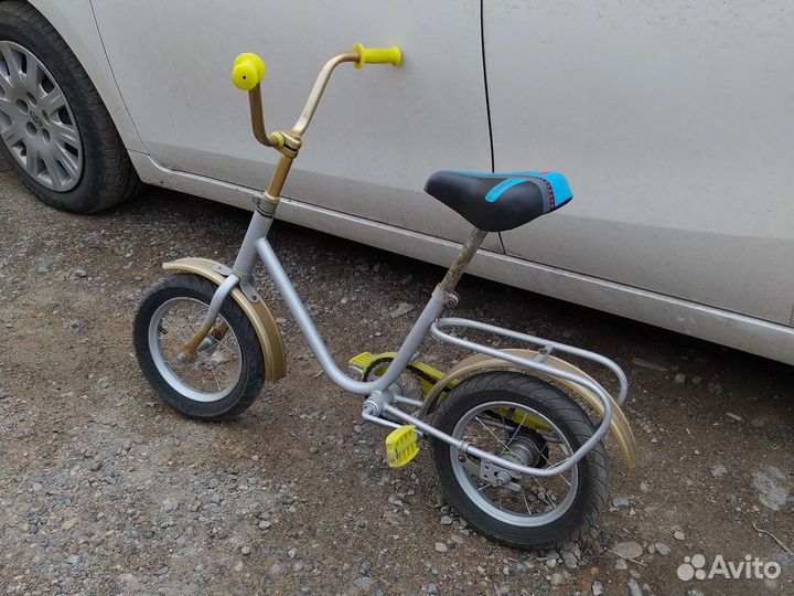 Детский велосипед мишка