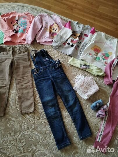 Вещи пакетом на девочку110-122