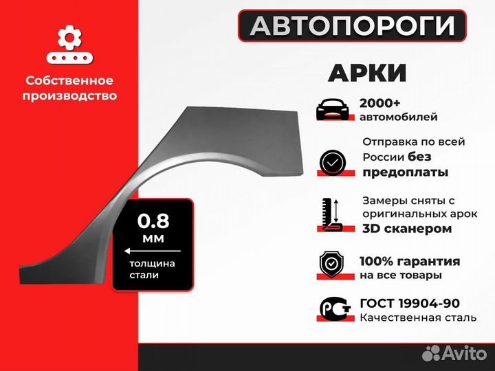 Комплект ремонтных арок Toyota Mark (X100)