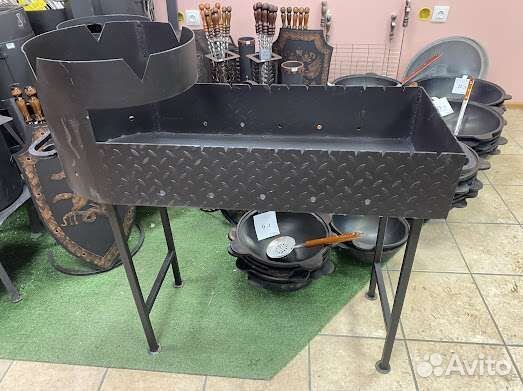 Мангал с местом под казан