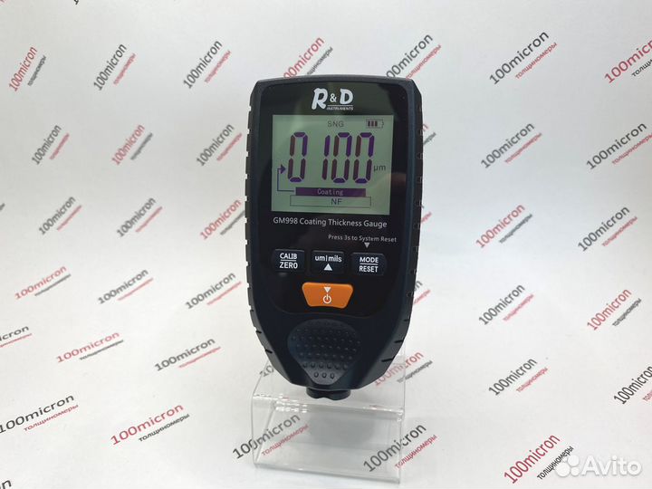 Толщиномер R&D GM998 черный. Новый. Доставка
