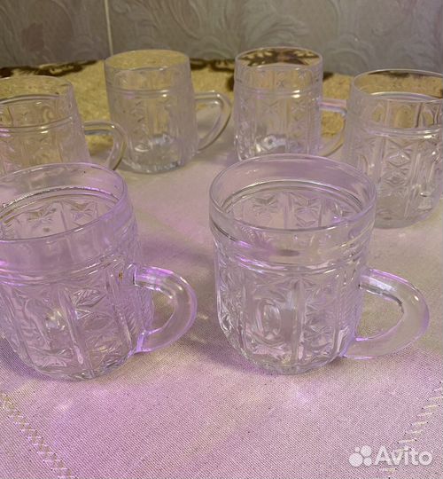 Кружки стекянные - набор