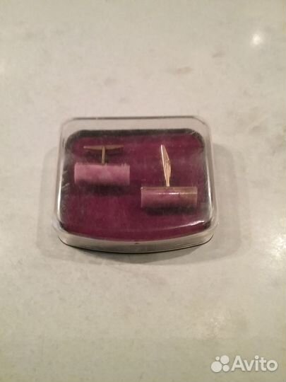 Запонки с Родонитом