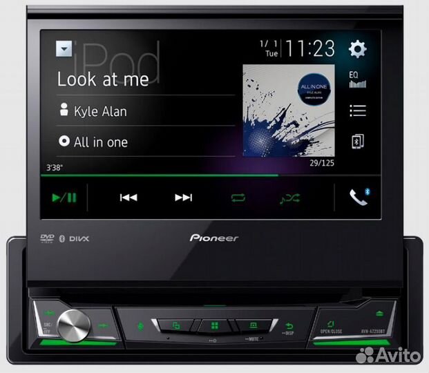 Автомагнитола Pioneer AVH-A7250BT 1DIN 4x50Вт 7' п