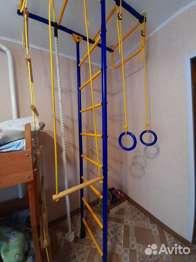 Шведская стенка кольца и канат в подарок