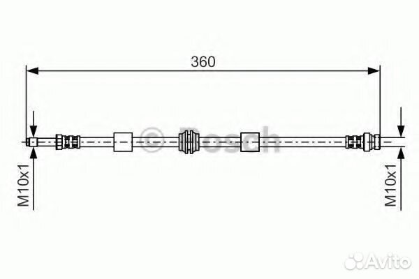 Тормозной шланг 1987476713 bosch