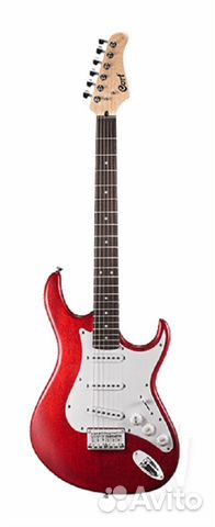 Электрогитара, красная Cort G100 opbc