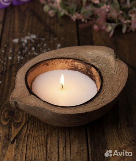 Свеча в кокосе плавающая