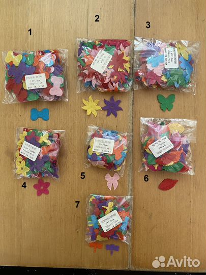 Цветы для скрапбукинга. Фетр