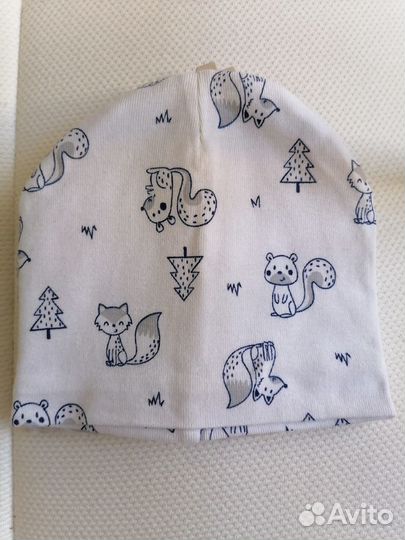 Шапка для мальчика новая (комплект из 2-х шт.)