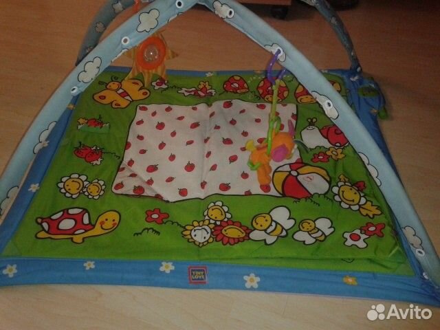 Развивающий коврик и дуга, развивающая книжкаTiny