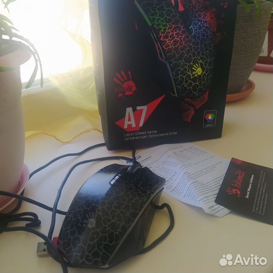 Игровая мышь проводная Bloody A7 с подсветкой