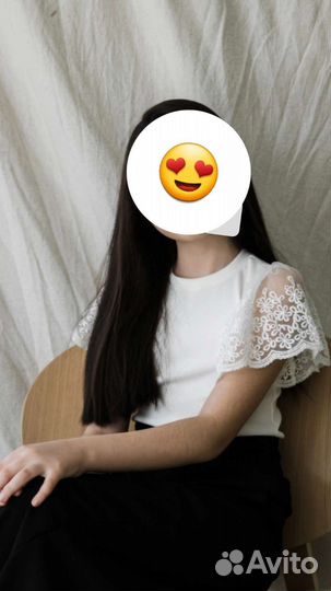 Блузка белая школьная