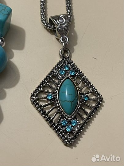 Серьги, браслет и подвеска