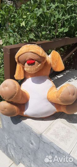 Большая мягкая игрушка собака