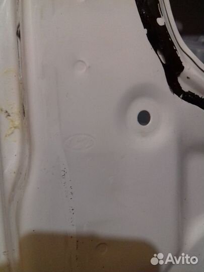 Крыло переднее правое solaris 2 белого цвета