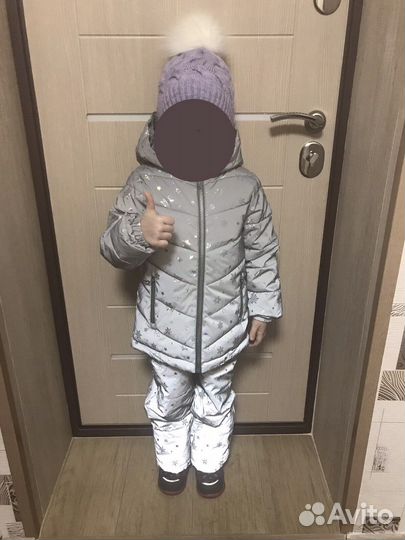 Куртка+полукомбинезон для девочки. Рост 116