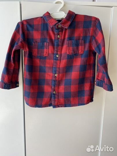 Рубашка в клетку детская H&M 86