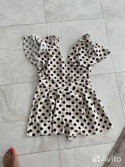 Комбинезон zara xs в горошек