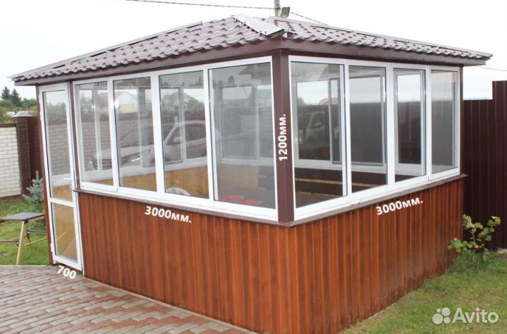 Окна в беседку, веранду, террасу