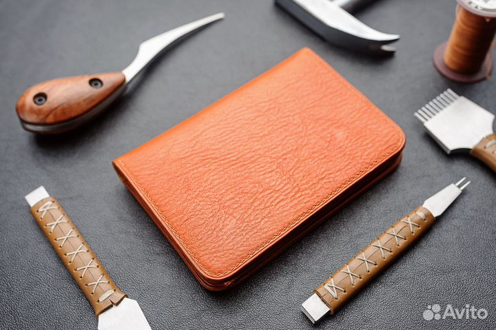 Кошелёк мужской натуральная кожа ручная работа