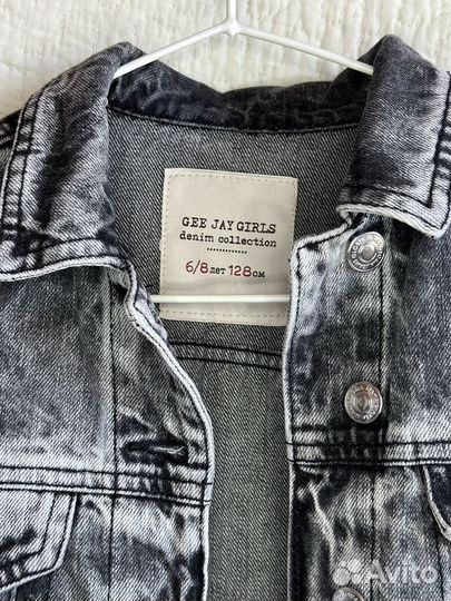Джинсовая куртка для девочки 128 см