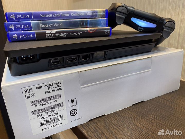 Sony PlayStation 4 Slim 1 Tb +3 Диска