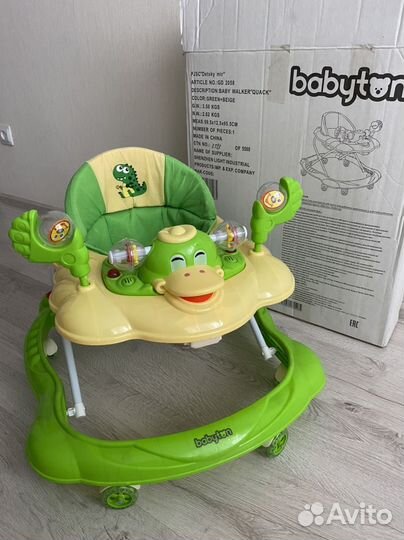 Ходунки детские музыкальные babyton