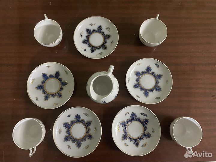 Чайный сервиз вербилки синий барбарис