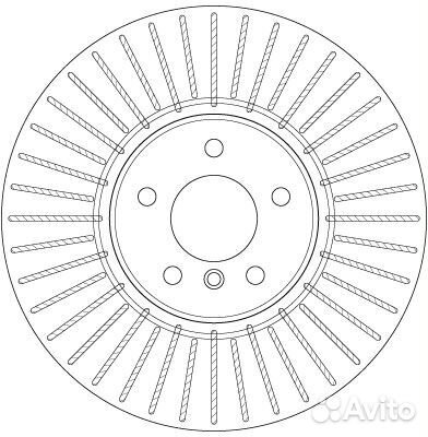 Торм.диск пер.вент.365x36mm 5 отв