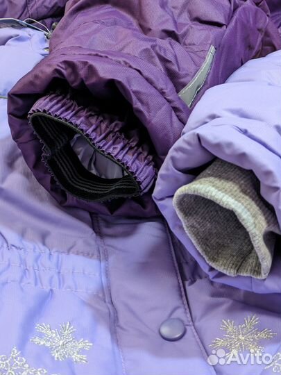 Зимний костюм на девочку фиолетовый 116
