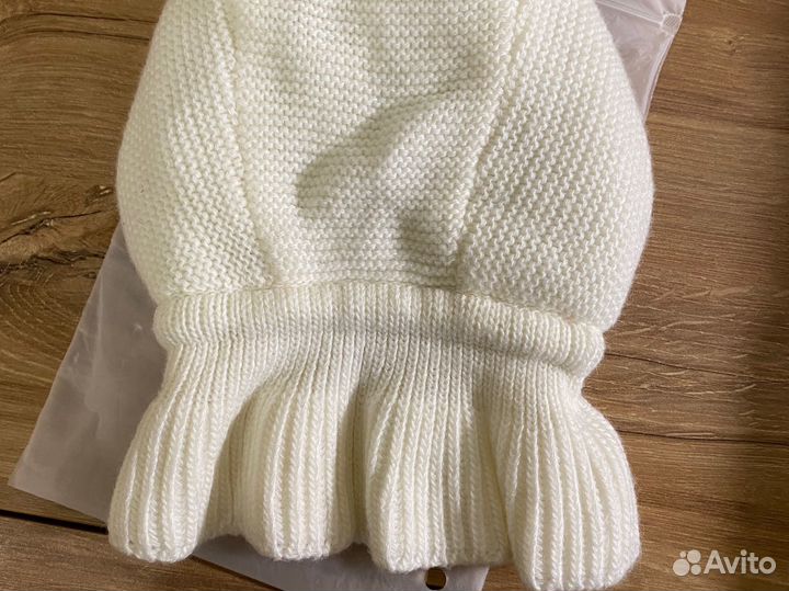 Шапка шлем для малыша журавлик 42 44